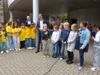 Kleine Feierstunde zur offiziellen Übergabe der neun Freundschaftsbänke in Bocholt. Foto: Bürgerstiftung WML