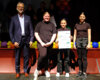 Preisverleihung der Siegerinnen in der Kategorie Klasse 5 bis 8. Foto: R. Weber