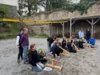 Mittelalter erleben: Die Kinder durften mit Katapulten schießen. 