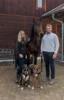 Regina und Olli Baum mit Stute Giulia und den beiden Hunden Kira und Rocky: Auch ihre Tiere geh&ouml;ren f&uuml;r sie zur Familie.
