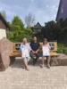H&uuml;terinnen der Dorfbank mit Ortsvorsteher: von links: Hiltrud Rauter, Ortsvorsteher Marius D&ouml;lker, Bettina M&uuml;ller