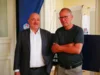 Minister Crumbach mit Ronald Otto im Gespräch.  (Bild vergr&ouml;&szlig;ern)