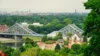Blick von den Elbschlössern auf das Blaue Wunder