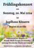 Veranstaltung: Frühlingskonzert Jagdhaus Kösssern