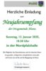 Veranstaltung: Neujahresempfang der Ortgemeinde Alsenz So 12. 01. 2025