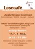 Veranstaltung: Öffentliches Lesecafé Mo 14.07.2025