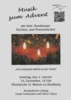 Veranstaltung: Musik zum dritten Advent in Ilsenburg So 14.​12.​2025