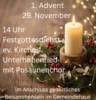 Veranstaltung: Mitarbeiterdank Festgottesdienst So 29.​11.​2026
