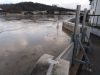 Hochwasser Januar 2020 Mobiler Hochwasserschutz am Fähranleger