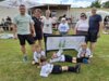 Gruppenfoto nach der Siegerehrung des G-Jugend-Turniers in Meuselwitz, So., 29.06.2025, Otto-Gondeck-Stadion Meuselwitz