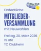 Meldung: Mitgliederversammlung 2026