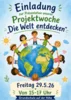 Meldung: Projekttage - Die Welt entdecken 27.05. - 29.05.26
