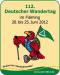 Vorschaubild der Meldung: 112. Deutscher Wandertag 2012