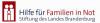 Vorschaubild der Meldung: Stiftung �Hilfe f&uuml;r Familien in Not -Stiftung des Landes Brandenburg-�