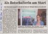 Als Botschafterin am Start