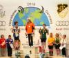 Margot Schukies Weltmeisterin mit 6 gültigen Versuchen im Wettbewerb der Gewichtheberinnen
