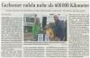 Leine-Zeitung: Garbsener radeln mehr als 600 000 Kilometer