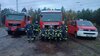 Team der Ortsfeuerwehr Schleife bei der Absicherung der Lausitz Rallye