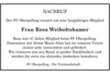 Vorschaubild der Meldung: SV Oberpolling trauert um sein langjähriges Mitglied Frau Rosa Weiboltshamer