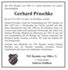 Meldung: Der TSV Barmke trauert um Gerhard Pruschke