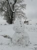 Schneemann der Steine