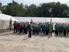 Die Schützengilde und eingeladenen befreundeten Vereine