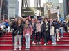 Gruppenfoto am Times Square in New York