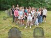 Exkursion der Klasse 10c zum jüdischen Friedhof in Bornich
