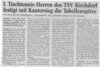 1998-02-13 I TT Herren des TSV K festigt mit Kantersieg die Tabellenspitze