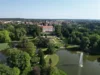 Luftbild - Blick auf Schlosss und Paterre (Foto: Ellen Mallas)