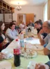 Kaffeetafel zu Ehren der Ministerin und ihrer Begleitung.