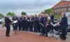 wir wurden mit Musik wieder am Land empfangen