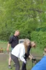 Schricke putzt sich