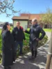 Interview im Kirchgarten