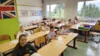 Die Kinder der 3. und 4. Klasse bei der Vorbereitung