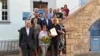 Gruppenbild Rathaustreppe