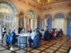 Wir fühlten uns fürstlich im exquisit restaurierten blauen Saal...