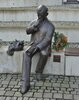 Hans Fallada, Skulptur von Michael Klein in Neuenhagen, Foto: Christian Michelides