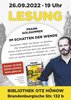 Veranstaltung: Lesung - Unser Gast: Frank Goldammer