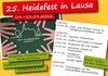 Plakat 25. Heidefest in Lausa