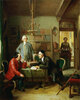 Lessing und Lavater zu Gast bei Moses Mendelssohn, Gemälde von Moritz Daniel Oppenheim  (1800–1882), Magnes Collection of Jewish Art and Life