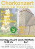 Plakat zum Frühlingskonzert des Rehfelder Sängerkreises am 23. April 2023