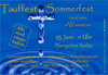 Herzliche Einladung zum Tauffest am 25. Juni im Pfarrgarten Beelitz.
