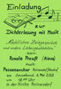 Foto zur Veranstaltung Dichterlesung mit Musik