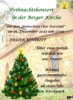 Veranstaltung: Weihnachtskonzert in der Berger Kirche