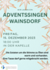 Veranstaltung: Adventssingen in Wainsdorf