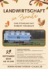 Landwirtschaft in Zinnitz - Veranstaltungsplakat