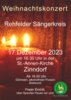 Veranstaltung: Weihnachtskonzert des Rehfelder S&auml;ngerkreises