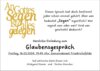 Plakat zum Glaubensgespräch