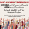 Veranstaltung: Demo gegen Rechtsextremismus